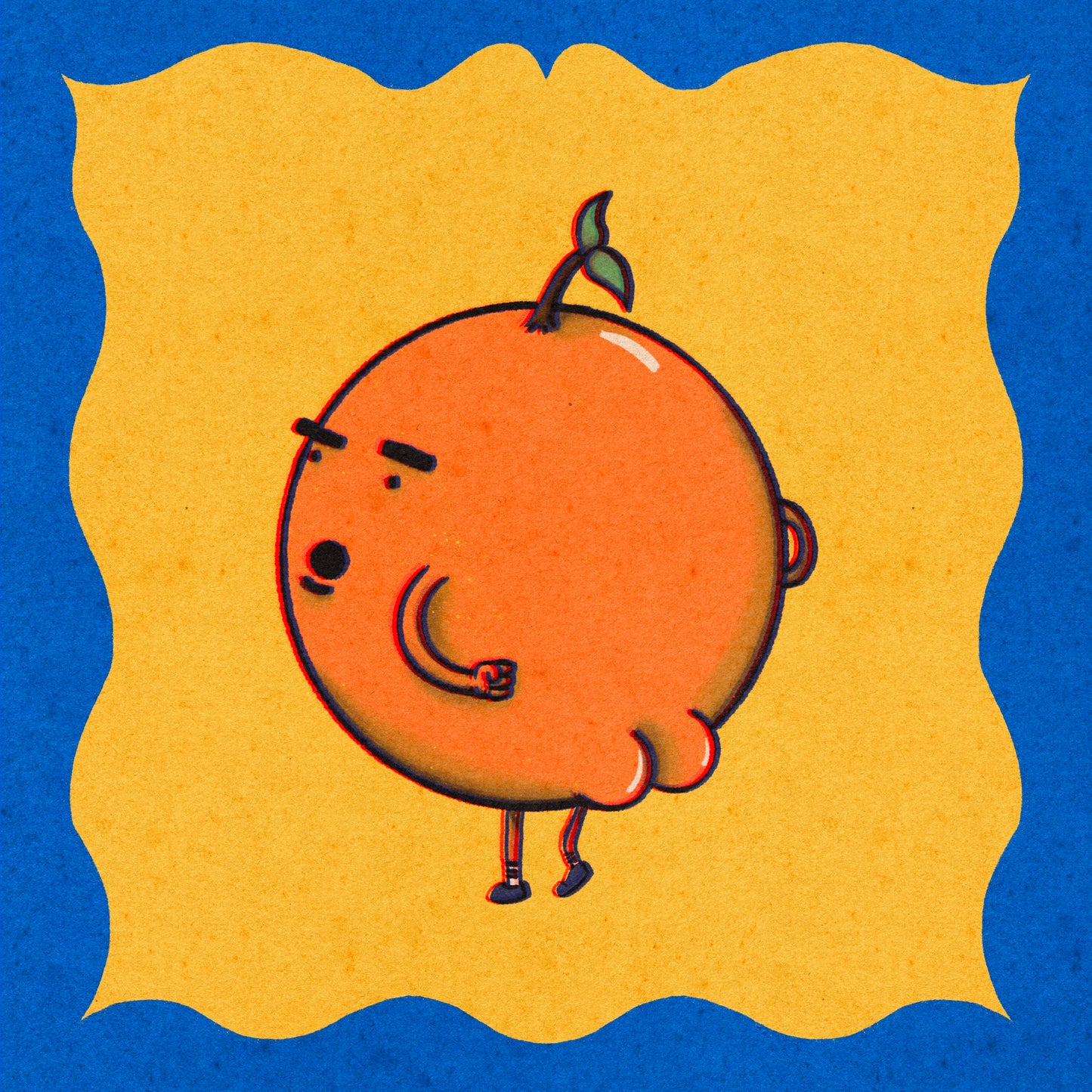 Orange Booty Art Print